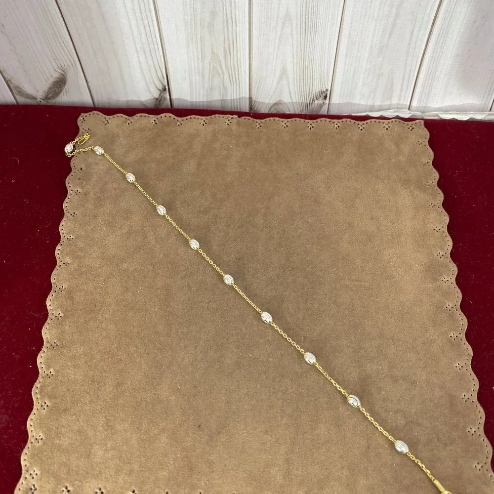 New Sea Shells by the sea shore, Anklets made in Italy 22K Gold Plated vermeil - Picture 2 of 8